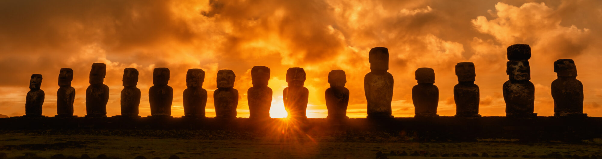 Wyspa Wielkanocna Posągi Moai